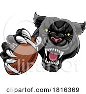 Poster, Art Print Of Black Panther Leopard Jaguar Cat Football Mascot