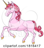 Unicorn Horn Horse Animal Cartoon Mascot From Myth