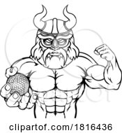 Poster, Art Print Of Viking Golf Sports Mascot