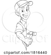 Poster, Art Print Of Hammer Carpenter Construction Builder Handyman