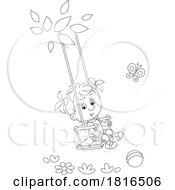 Poster, Art Print Of Girl On A Tree Swing