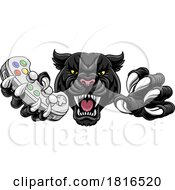 Black Panther Leopard Jaguar Cat Gamer Mascot