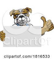 Poster, Art Print Of Bulldog Painter Handyman Mechanic Plumber Cartoon