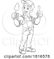 Bricklayer Mascot Tool Mason Construction Mascot