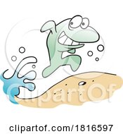 Cartoon Sneaky Fish Out Of Water Licensed Clipart