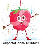 Christmas Raspberry Mascot Clipart