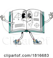 Geometry Book Mascot Clipart