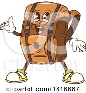 Backpack Mascot Clipart