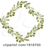 Poster, Art Print Of Olive Branch Border Clipart