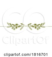 Olive Branch Rule Border Clipart