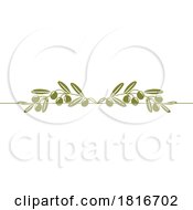 Olive Branch Rule Border Clipart