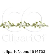 Olive Branch Rule Border Clipart