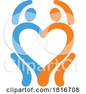 Couple Forming A Heart Clipart