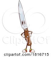 Knife Mascot Clipart