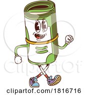 Cash Roll Mascot Clipart