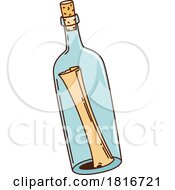 Message In A Bottle Clipart