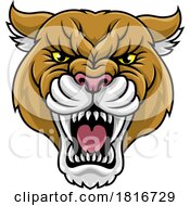 Cougar Panther Mountain Lion Puma Sports Mascot by AtStockIllustration