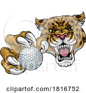 Jaguar Leopard Cheetah Panther Golf Ball Mascot