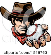 Cowboy Baseball Ball Sports Team Mascot