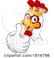 King Chicken Rooster Cockerel Bird Crown Cartoon