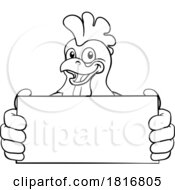 Poster, Art Print Of Chicken Cartoon Rooster Cockerel Bird Mascot