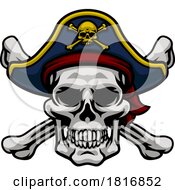 Pirate Hat Skull And Crossbones Cartoon