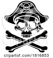 Pirate Hat Skull And Crossbones Cartoon