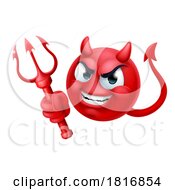 Devil Emoji Emoticon Man Face Cartoon Icon Mascot