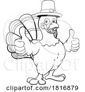 Poster, Art Print Of Turkey Thanksgiving Cartoon Bird Christmas Mascot