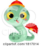 Cartoon Cute Chinese Snake Licensed Clipart