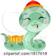 Cartoon Cute Chinese Snake Licensed Clipart