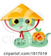 Cartoon Cute Chinese Snake Licensed Clipart