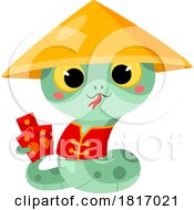 Cartoon Cute Chinese Snake Licensed Clipart