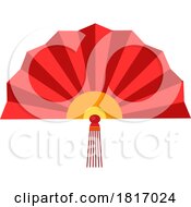 Cartoon Chinese Fan Licensed Clipart