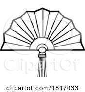 Cartoon Chinese Fan Licensed Clipart