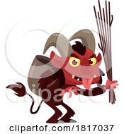 Cartoon Krampus Licensed Clipart