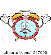 Cartoon Alarm Clock Mascot Licensed Clipart