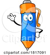 Cartoon Pen Mascot Licensed Clipart