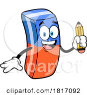 Cartoon Eraser Mascot Licensed Clipart