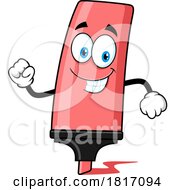 Cartoon Marker Mascot Licensed Clipart