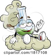 Cartoon Bong Mascot Smoking Licensed Clipart