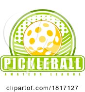 Cartoon Pickleball Design Licensed Clipart