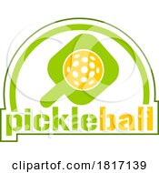 Cartoon Pickleball Design Licensed Clipart