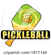 Cartoon Pickleball Design Licensed Clipart