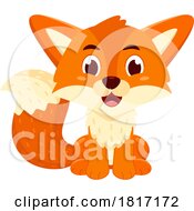 Cartoon Happy Fox Licensed Clipart