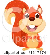 Cartoon Happy Squirrel Licensed Clipart