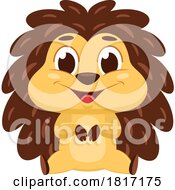 Cartoon Happy Hedgehog Licensed Clipart