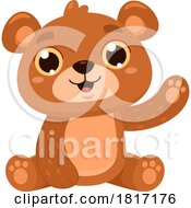 Cartoon Happy Bear Cub Licensed Clipart