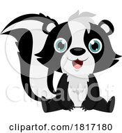 Cartoon Happy Skunk Licensed Clipart