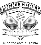 Cartoon Pickleball Design Licensed Clipart